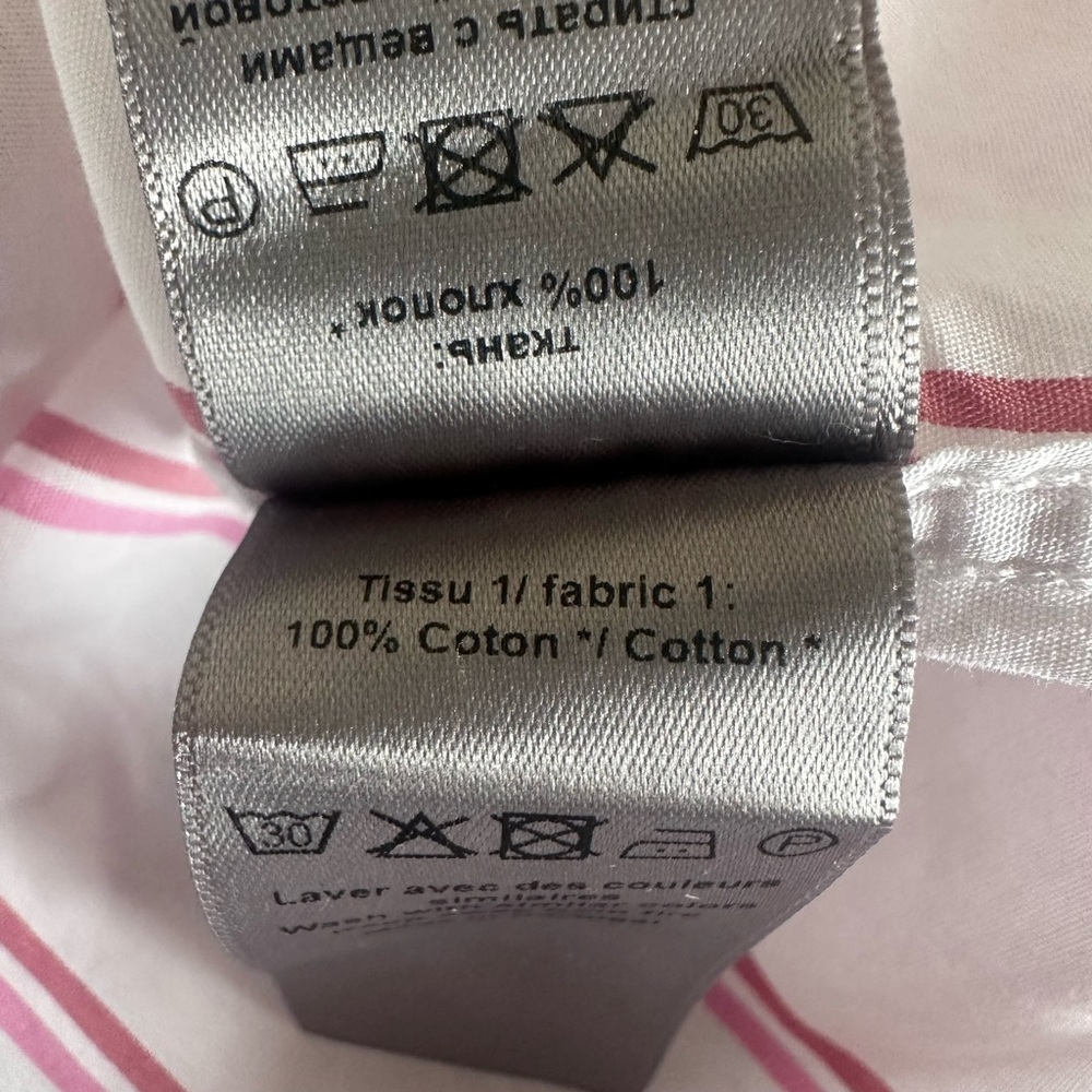 Zadig and Voltaire Tais Pop Raye Brod Shirt in vieux rose medium - Picture 9 of 9